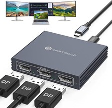 USB C to HDMI Splitter for 3 Monitors with 100W PD 4K@60Hz USB-C to 3 HDMI Ad... picture