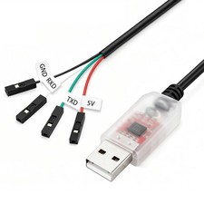 CP2102 USB to TTL Serial Adapter Cable, USB 2.0 to UART Converter 4 Pin TXD R... picture