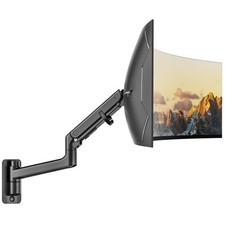 monTEK Monitor Wall Mount for 17-57“ up to 59.4 lbs Ultrawide 57 Inch, Black picture