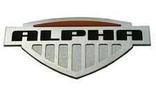 1pc New Alpha Emblem 3D Decal Badge Logo Nameplate Replacement for 2009-2010 picture