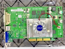 NEW VINTAGE ASUS V9180/TD 64M NVIDIA GEFORCE4 MX AGP VGA CARD DVI VGA SVID MXB42 picture