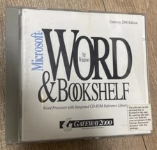 Vintage Microsoft Bookshelf 1996-1997 Edition Windows Software Install CD-ROM 🌟 picture