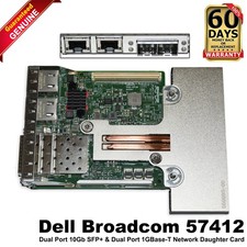 Dell Broadcom 57412 2x10GbE SFP+ & 2x1GbE RJ45 RNDC Network Daughter Card NWMNX picture