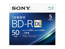 Sony Blu-ray Discs BD-R DL 50GB 4X Speed 3D Blank Media Printable Discs W/T picture