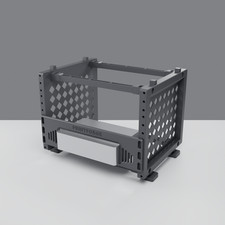 10 Inch Rack Mount 1.5U for GMKtec NucBox G9 Mini PC 4 Bay NVMe NAS Black PETG picture