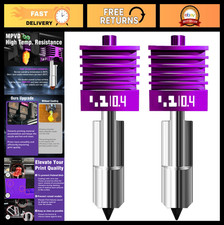 Upgraded 0.4mm Hotend Nozzle 2 Pcs - Anti-Stick MPVD Coating for 3D Printers picture