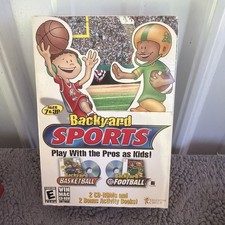 Backyard Sports: Basketball & Football PC MAC DVD 2002 NFL & NBA New Sealed picture