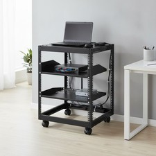 Versatile 12U AV Rack: Adjustable 23-40'' Depth, Free Standing or Wall Mount picture
