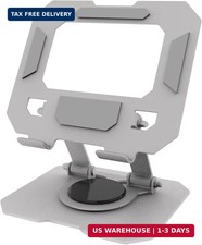 Adjustable iPad Stand for Desk, Silver picture