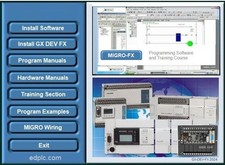 GX-DEV Migro PLC Programming Developer Software, FX training learning course DVD picture