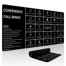 Office Desk Mat,Conference Call Bingo Mouse Pad for Virtual Meetings,Work fro... picture