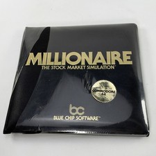 New SEALED Millionaire Stock Market Simulation 1984 Commodore 64 Blue Chip picture