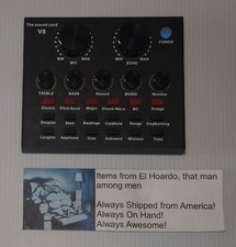 The Sound Card, V8 USB External V8 Karaoke Recording Mobile Audio Mixer picture