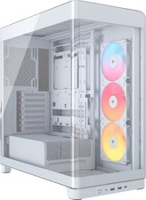 CORSAIR - FRAME 4500X RS-R ARGB Panoramic Glass Mid-Tower PC Case - White picture