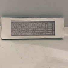 Jelly Comb Wireless Bluetooth Keyboard White And Silver  Slim Design  NIB picture