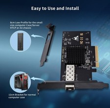 GigaPlus PCI-e Ethernet Card X520-1S 10G Network Interface Card NIC Single Port picture
