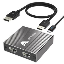 DisplayPort to Dual HDMI Adapter MST Hub 4K@60Hz Dual Monitor Splitter picture