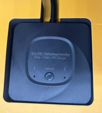 True USB-C Bidirectional Switcher, Data-Video-PD Charge. 8K Ultra HD Display. picture