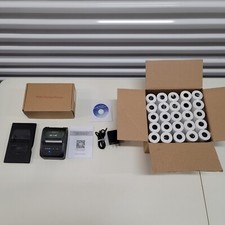 Netum NT-1809DD Mini Thermal Bluetooth Receipt Portable Printer 58mm +50 Rolls picture