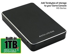 Avolusion M2 Series 1TB USB 3.0 External Portable Hard Drive (For Xbox One X, S) picture