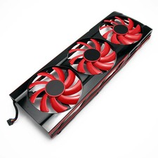 Triple Fan GPU Cooler Shroud 12V 4Pin for Tesla P40 M40 K80 and Radeon HD7990 picture