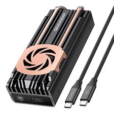 40Gbps M.2 NVMe SSD Enclosure Hard Drive Enclosure USB 4.0 Thunderbolt 4 Fan picture