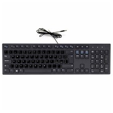 Dell KB216 USB QWERTY Italian Keyboard Thin With Preapplied Stickers picture