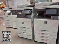 Sharp MX-M6071 A3 B/W Multifunction Printer Copier Scanner WiFi 60 PPM Lot of 4 picture