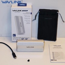 WAVLINK 40Gbps USB4 PCIe NVMe SSD Enclosure for B+M/M-Key PCIe SSD Built-in Fan picture