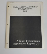 Texas Instruments Series 54ALS/74ALS Schottky TTL Applications Report 1980's picture