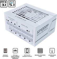 Lian Li SP 1000W Full Modular Power Supply with 12V-2x6 Cable SP1000P.W White picture