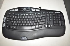 Logitech K350 Wireless Wave Ergonomic Keyboard with Unifying Receiver (DONGLE) picture