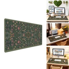 OUNNTC Dark Green Floral XXL Desk Mat, Extra Large Mouse Pad Anti-Slip Base picture
