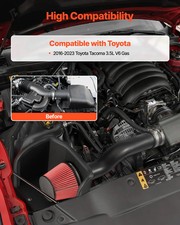 Cold Air Intake, 3.3 Inch Cold Air Intake System + Heat Shield Compatible with 2 picture