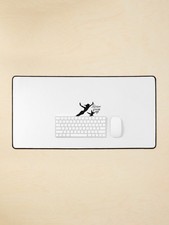 Peter And Tinkerbell Never Grow Up Desk Mat - Gift For Disney Fan picture