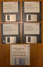 Vintage NEC PS Printer Support Kit & Control Panel Macintosh 3.5” Disks 1989-92 picture