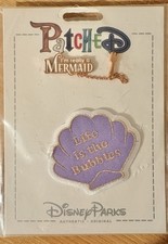 Disney Parks Patched The Little Mermaid Dinglehopper Shell Pin & Patch Set New picture