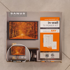 New SANUS Simplicity In-wall TV Power Kit Cable Management SSACMIWP1-W1 CP picture