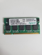 Apacer 512MB DDR1 PC3200 CL3 Desktop Memory 78.92046.561 UNB picture
