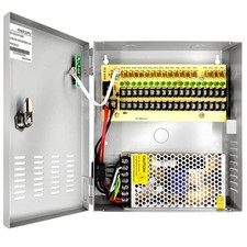 18 Ports 18CH Output 10A Amp 12V DC Distributed Power Supply Box for Security picture