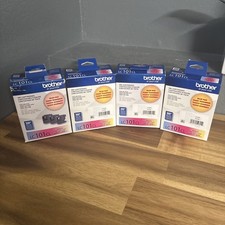 Brother LC 101 CL Color CYM 3-Pack Ink Cartridges  (LOT OF 4) OPEN   Expired picture