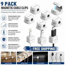 9 Pack Cable Management Cord Holder, JOYROOM Magnetic Cable Clips picture