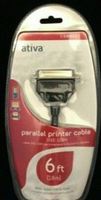 Ativa Connect Parallel Printer Cable IEEE 1284 6Ft 828-530 DB25 Male/CEN36 Male  picture