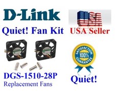 Set of 2x Quiet Version Replacement fans for D-Link DGS-1510-28P picture