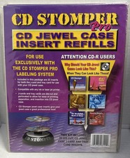 CD Stomper Pro CD Label Design 25 PACK Jewel Case Refills-New & Sealed-Lot Of 2 picture