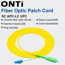 ONTi SC/APC-LC/UPC Fiber Optic Patch Cable Single Mode G652D 2.0mm FTTH picture