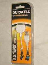 NEW Duracell DU6107 iPad/iPhone/iPod 30-Pin USB Sync and Charge Cable (DU6107) picture