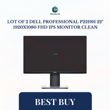 LOT OF 2 Dell Professional P2219H 22
