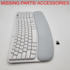 Logitech Wave Keys Wireless Ergonomic Keyboard - White [920-012275] *READ* picture