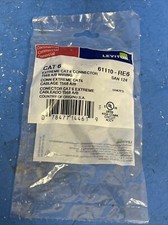 Leviton 61110RE6 eXtreme Cat 6 QuickPort Jack - Black picture